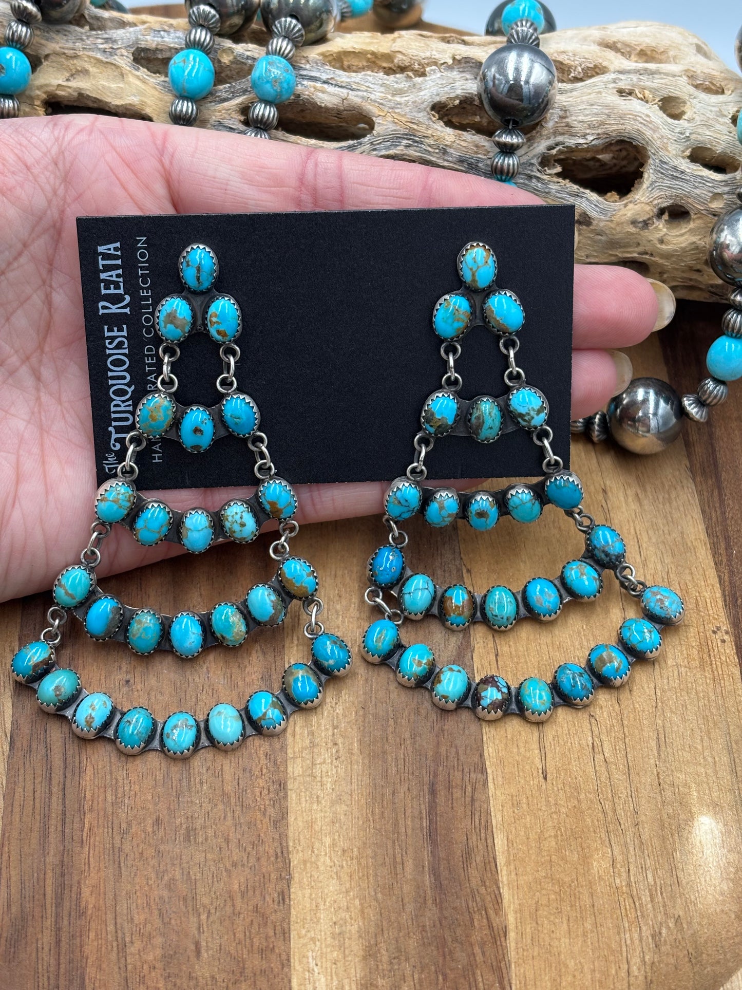 Turquoise Chandelier Earrings