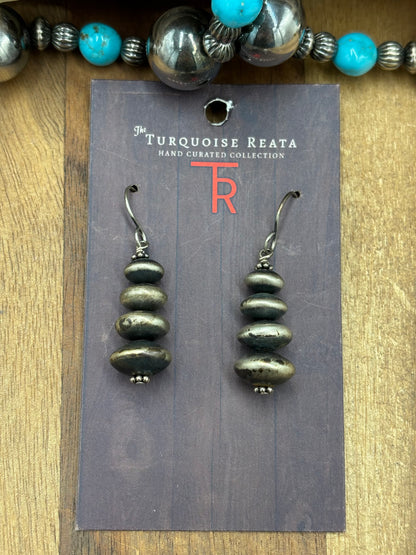 Saucer #1022-22 Sterling Silver Pearl Earrings