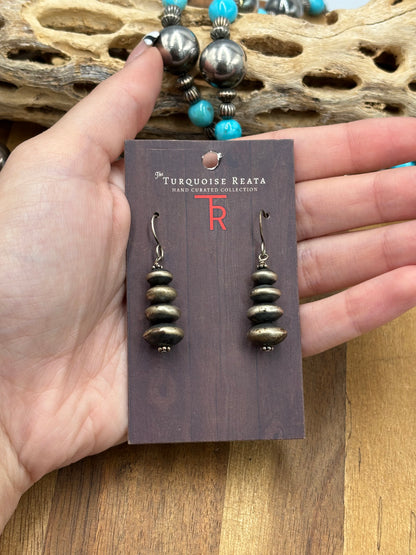 Saucer #1022-22 Sterling Silver Pearl Earrings