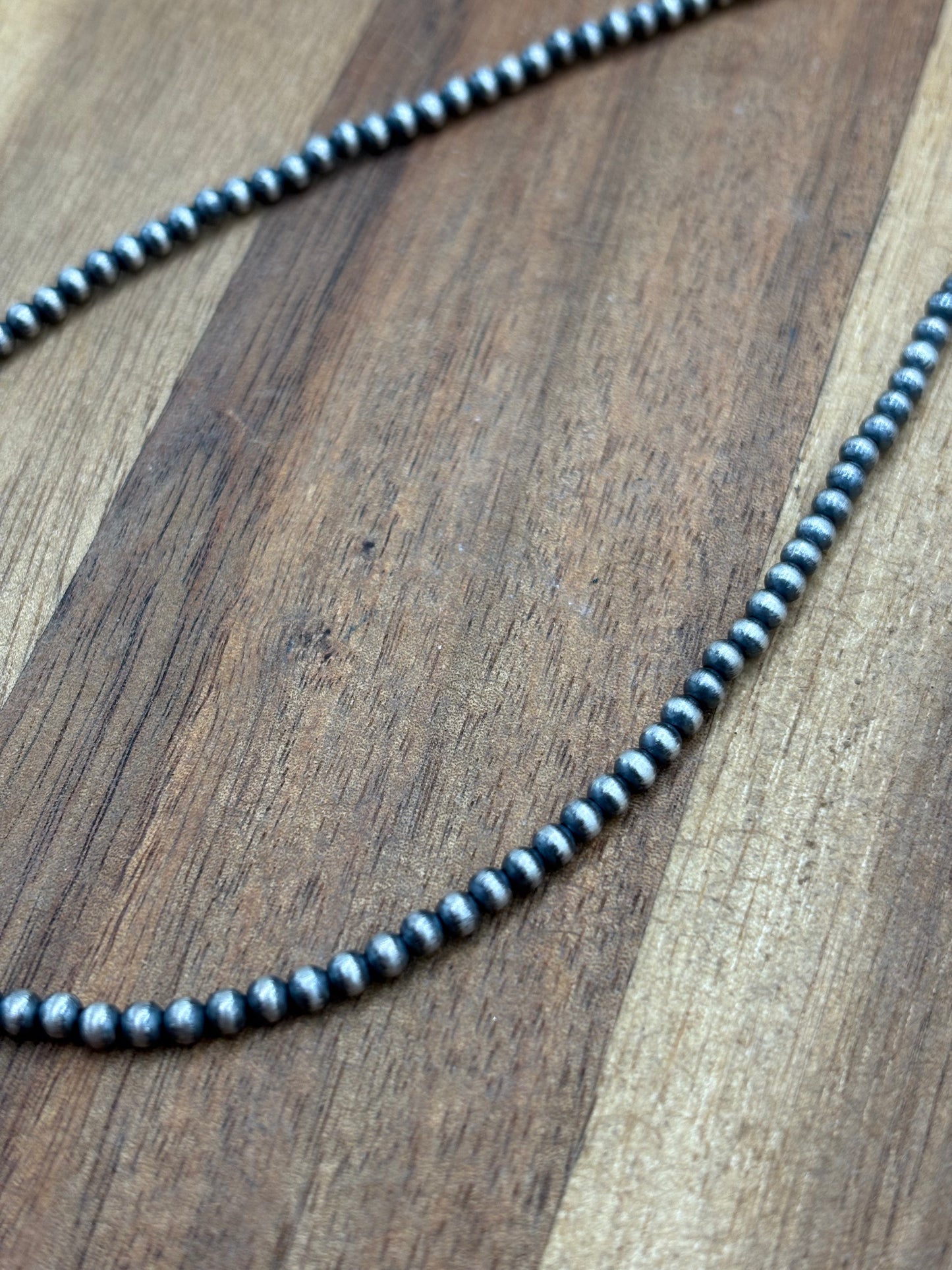 3mm 14" + 2" Extender Sterling Silver Pearl Necklace