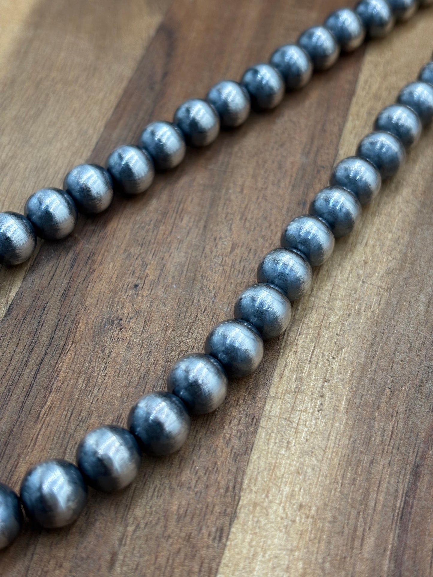 10mm 16” Sterling Silver Pearl Necklace