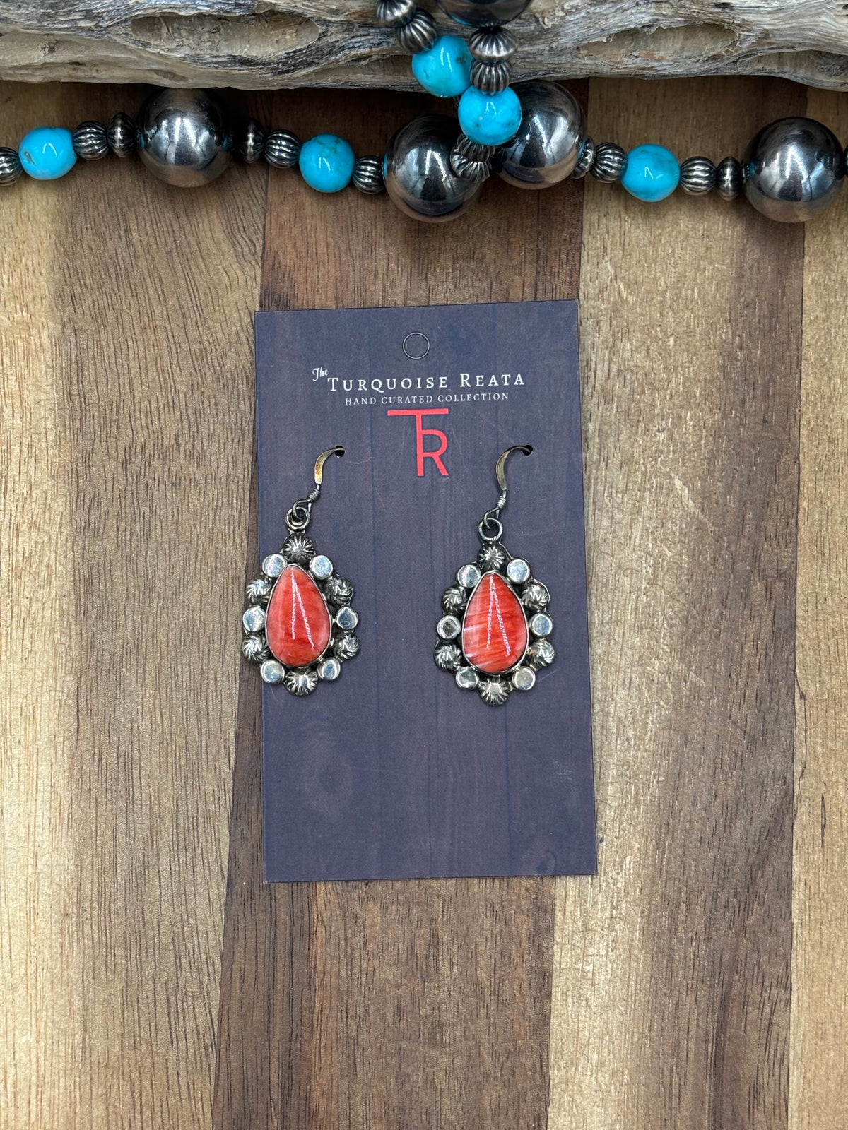 Red Spiny #1022-14 Earrings