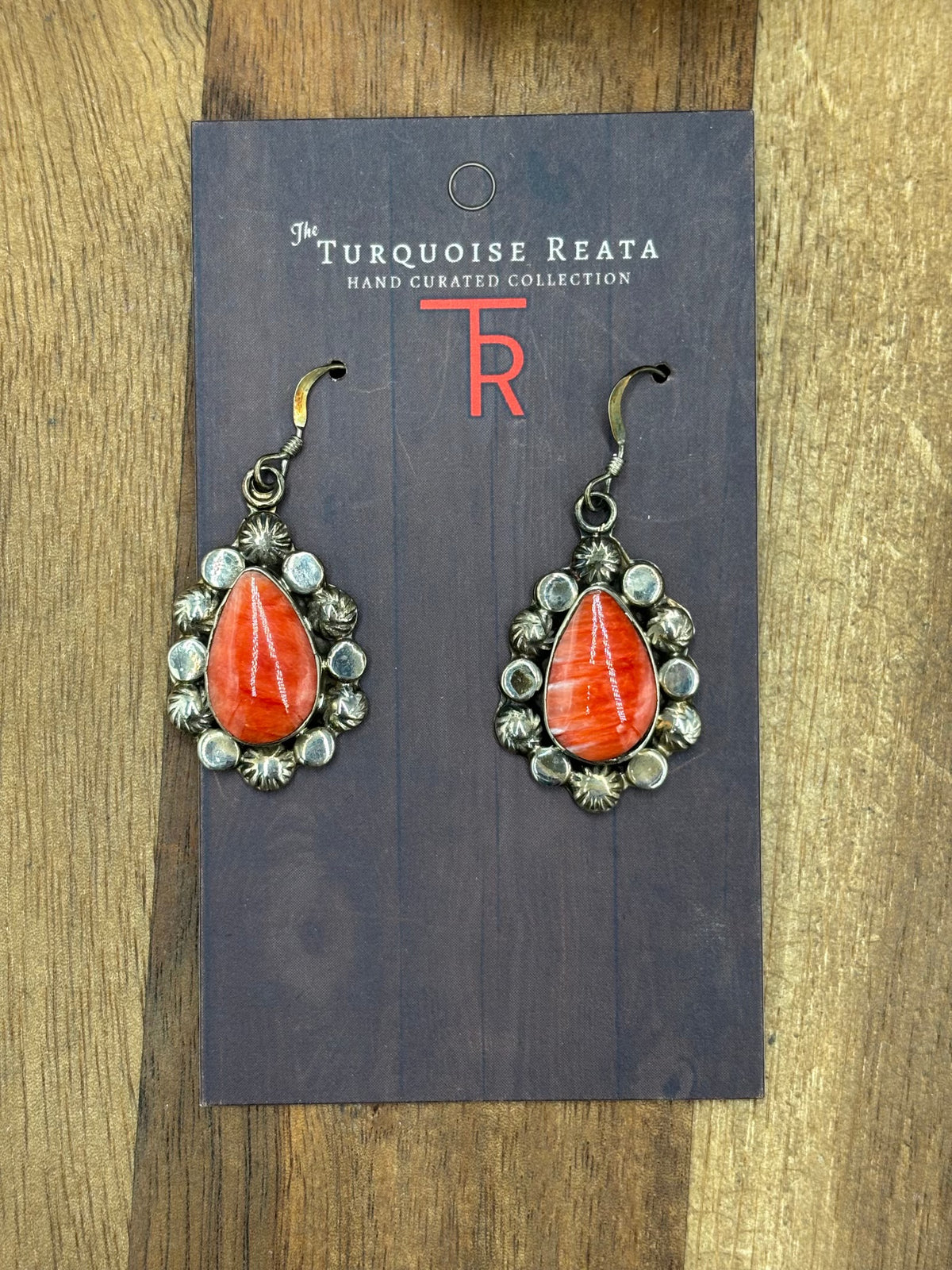 Red Spiny #1022-14 Earrings