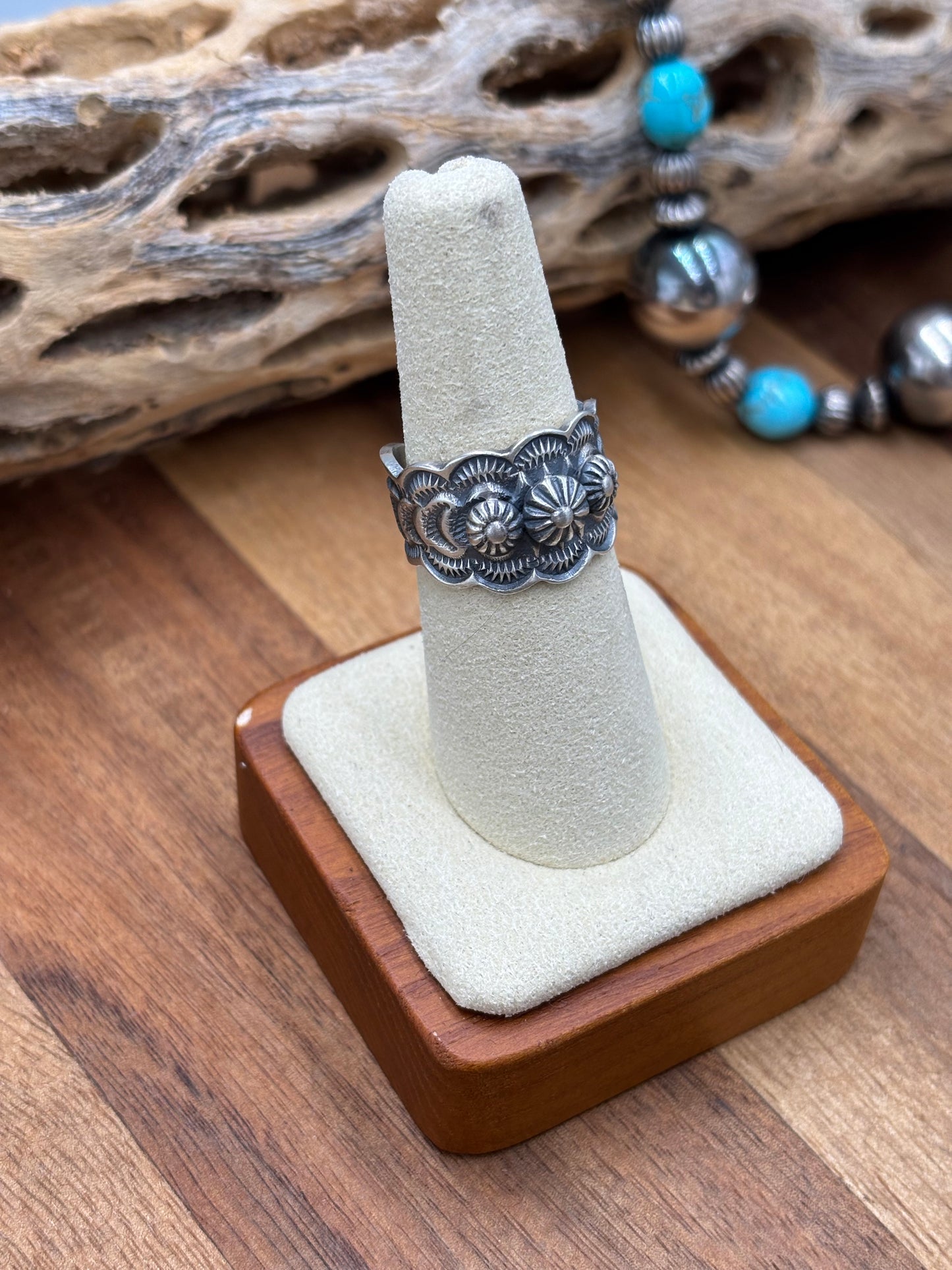 Bennie Ramone Starburst Ring, Navajo Handmade