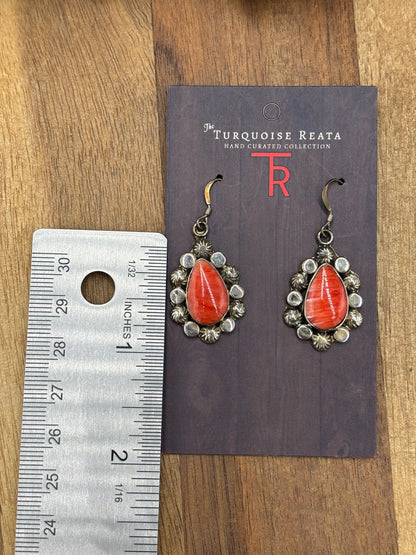 Red Spiny #1022-14 Earrings
