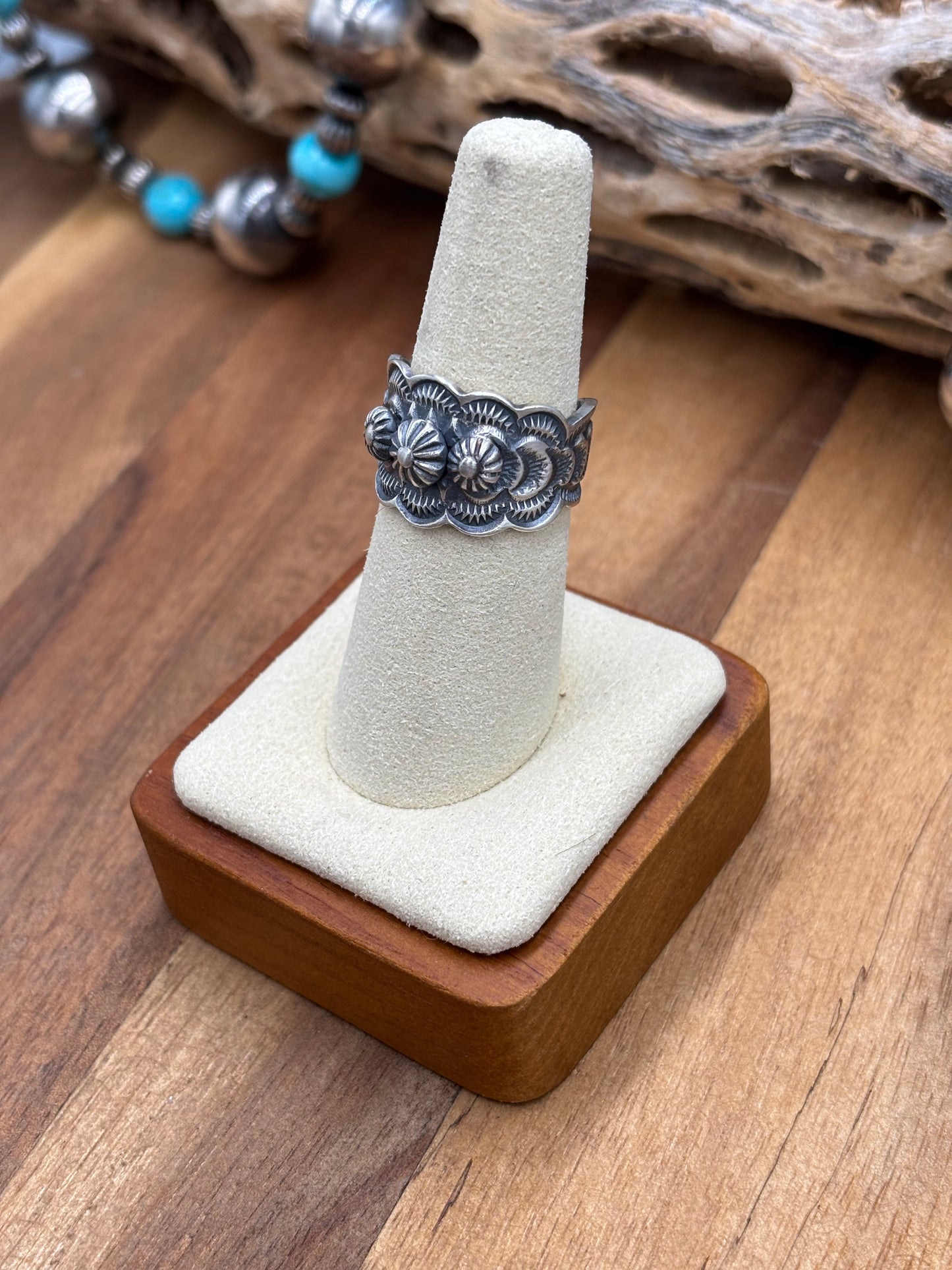 Bennie Ramone Starburst Ring, Navajo Handmade