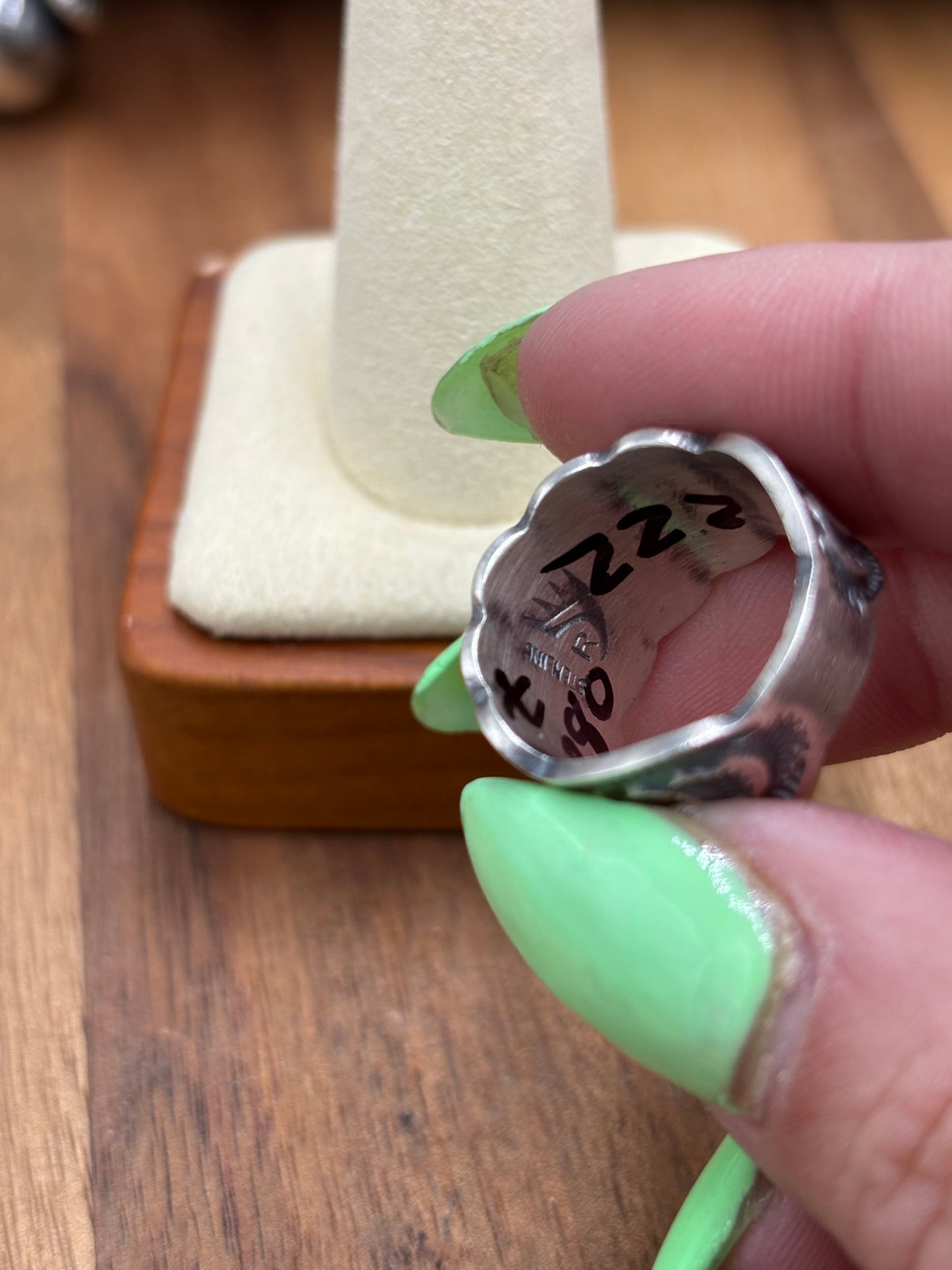 Bennie Ramone Starburst Ring, Navajo Handmade