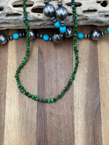 Green Turquoise #1022-8 Necklace