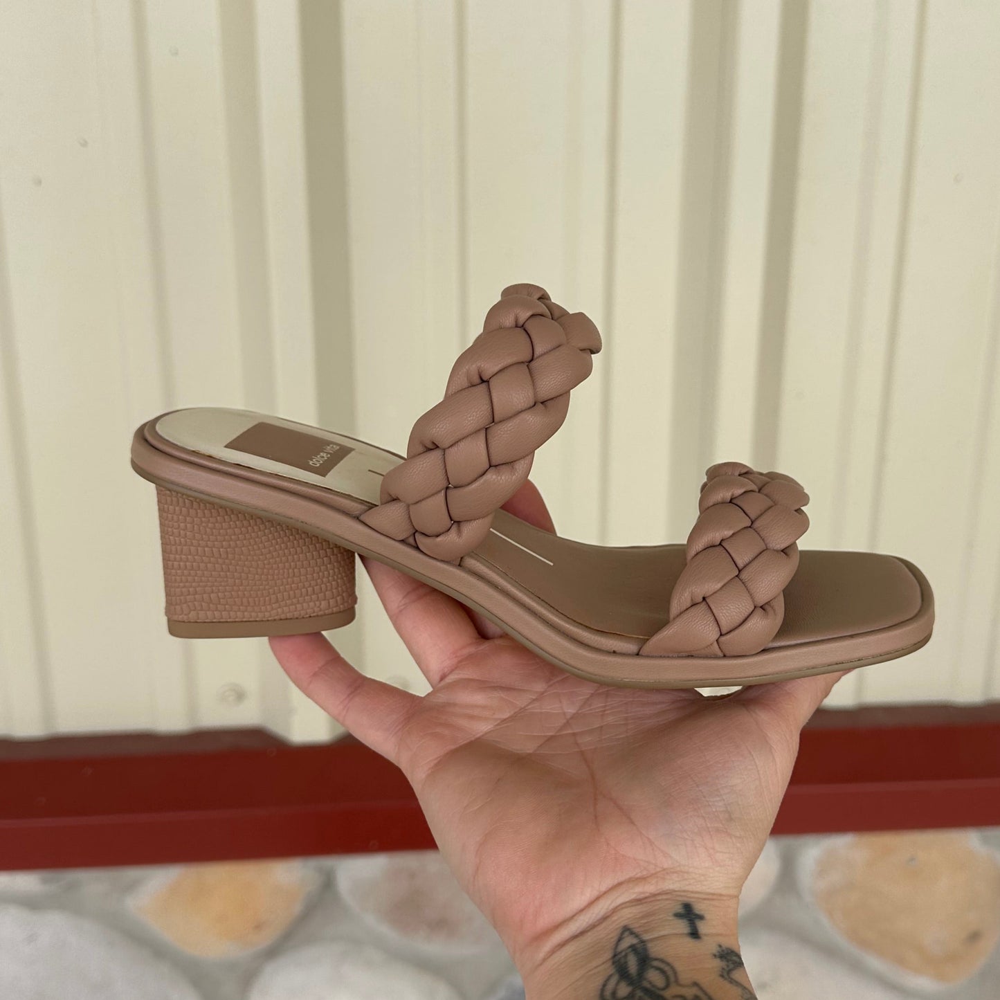 The Bella – Braided Block Heel Sandal