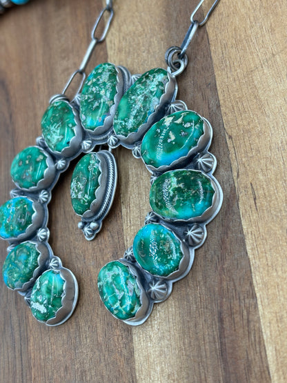 Sonoran Gold Naja Necklace #1 by Randy Hoyt, Navajo