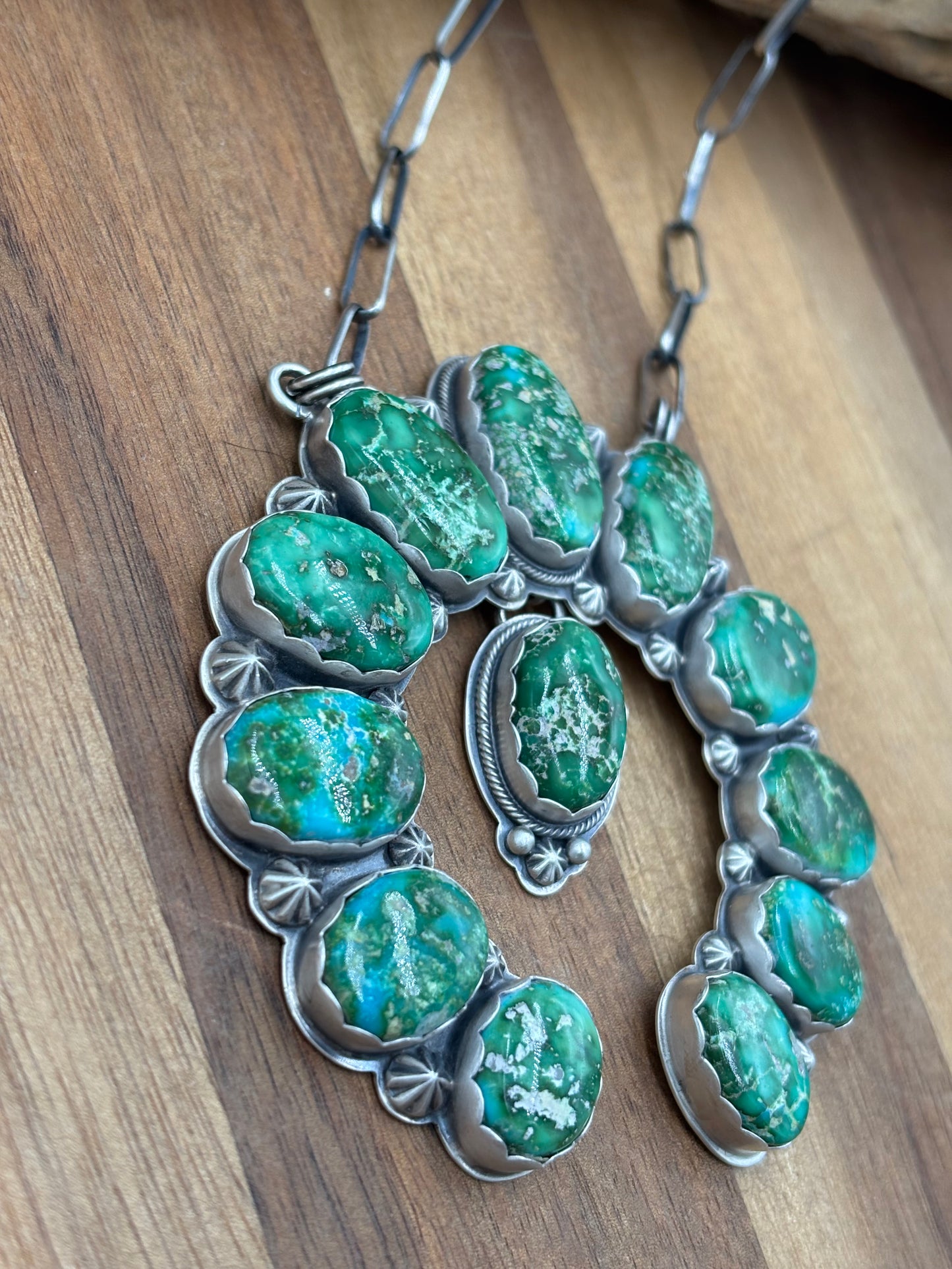 Sonoran Gold Naja Necklace #1 by Randy Hoyt, Navajo