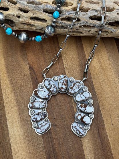 Wild Horse Naja Necklace by Gabriel Jurardo, Mexican