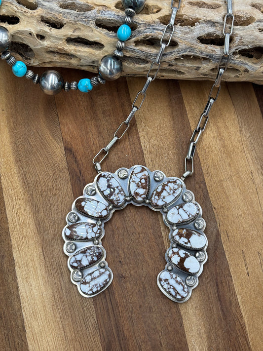 Wild Horse Naja Necklace by Gabriel Jurardo, Mexican