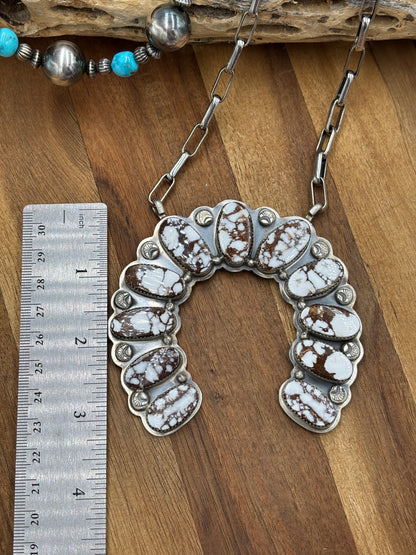 Wild Horse Naja Necklace by Gabriel Jurardo, Mexican