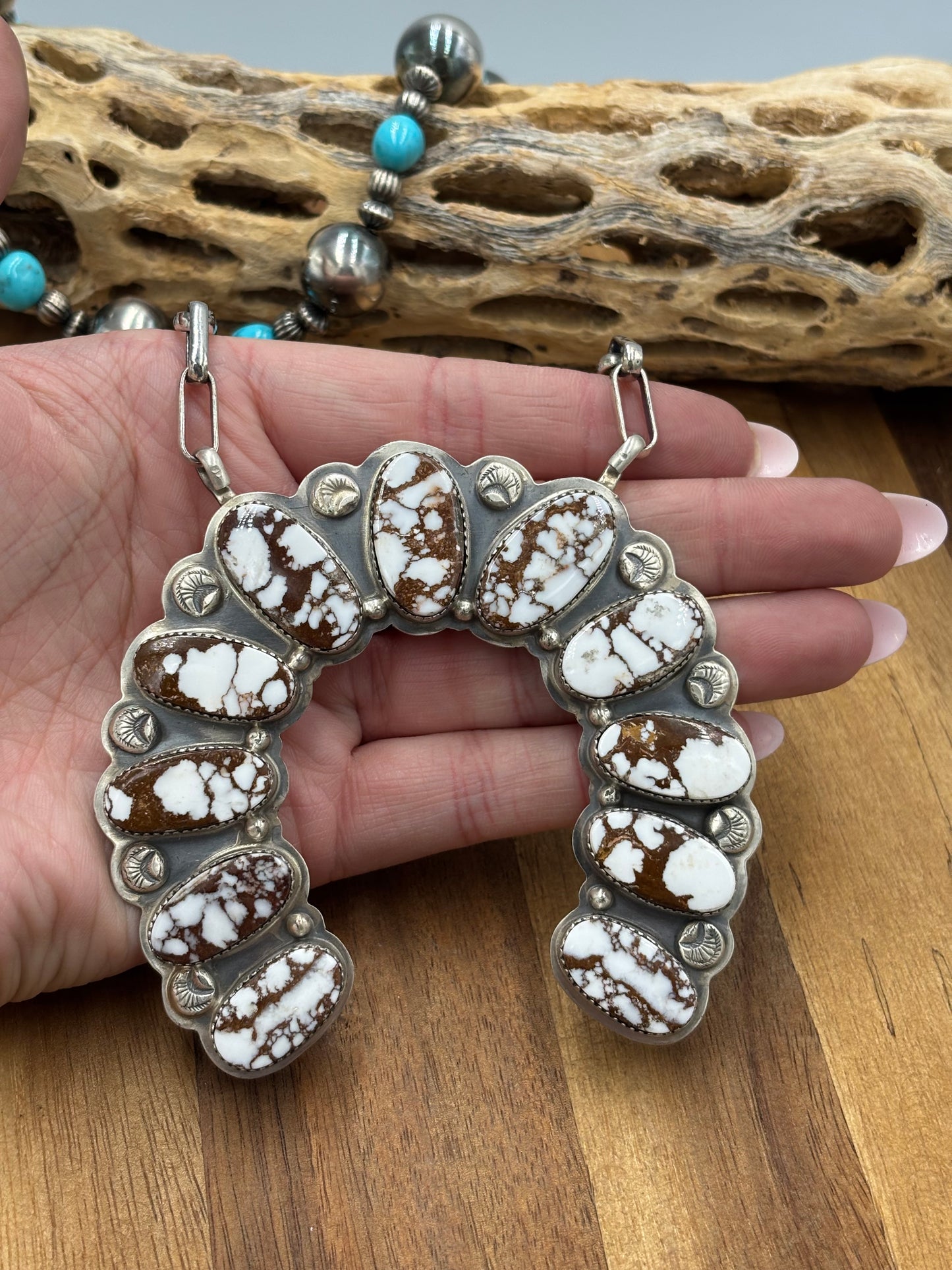 Wild Horse Naja Necklace by Gabriel Jurardo, Mexican