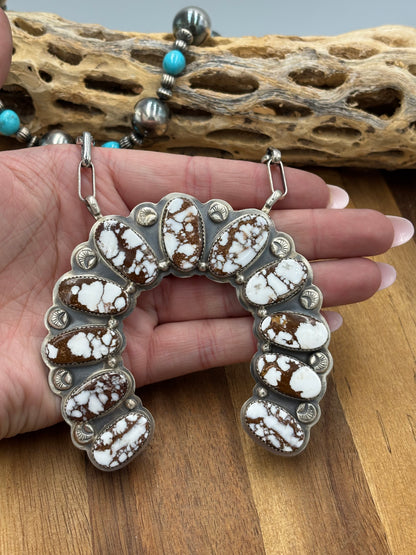 Wild Horse Naja Necklace by Gabriel Jurardo, Mexican