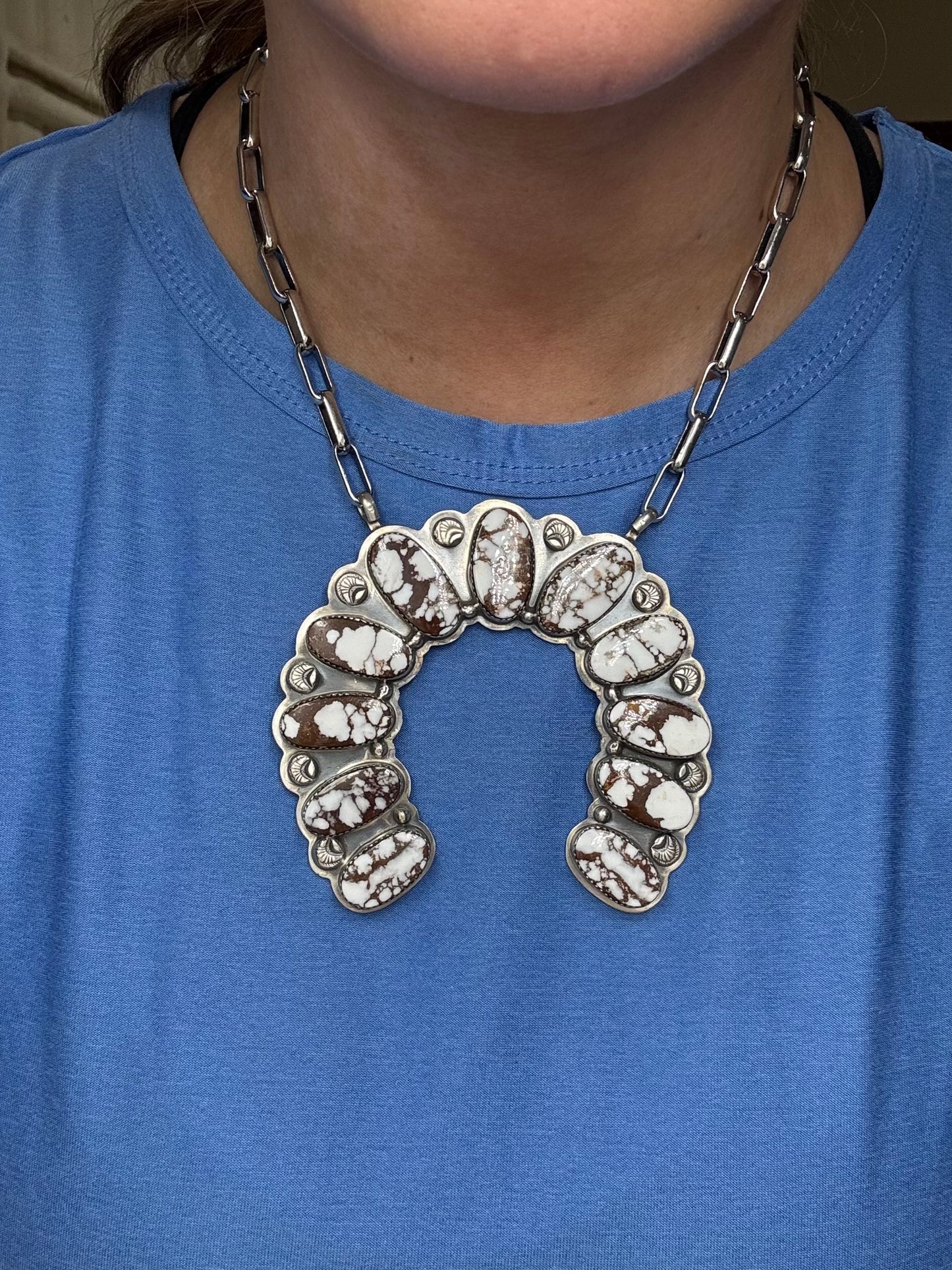 Wild Horse Naja Necklace by Gabriel Jurardo, Mexican