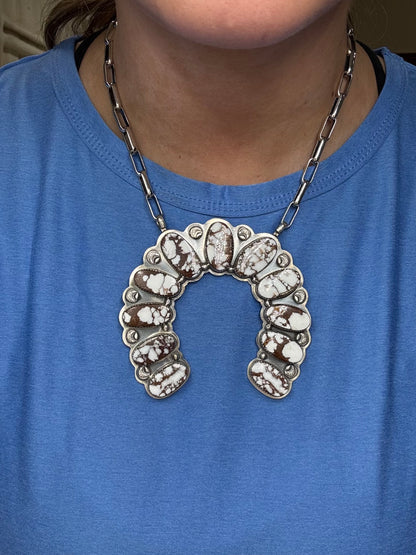 Wild Horse Naja Necklace by Gabriel Jurardo, Mexican