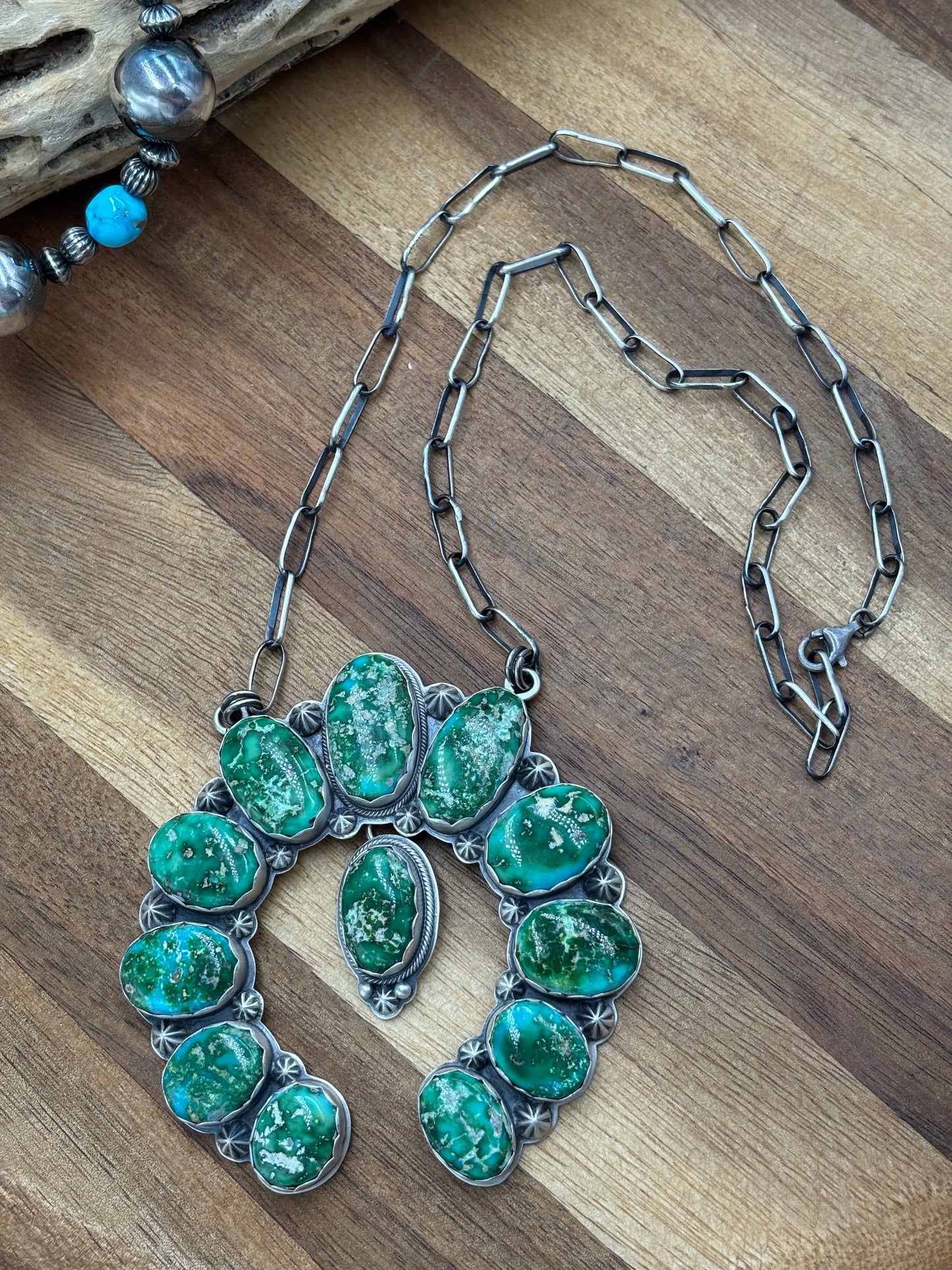 Sonoran Gold Naja Necklace #1 by Randy Hoyt, Navajo