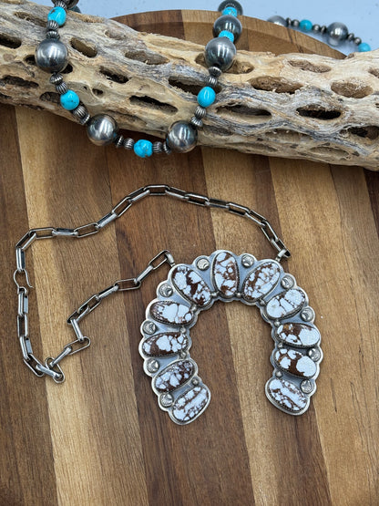 Wild Horse Naja Necklace by Gabriel Jurardo, Mexican