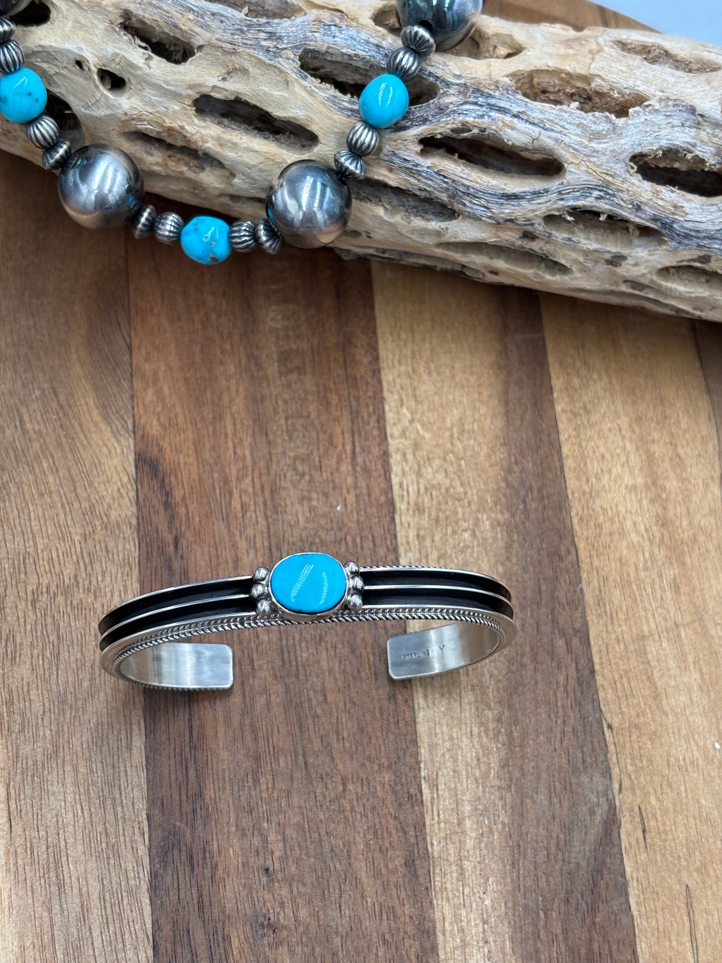 Kingman Cuff #1 by Yazzie, Navajo