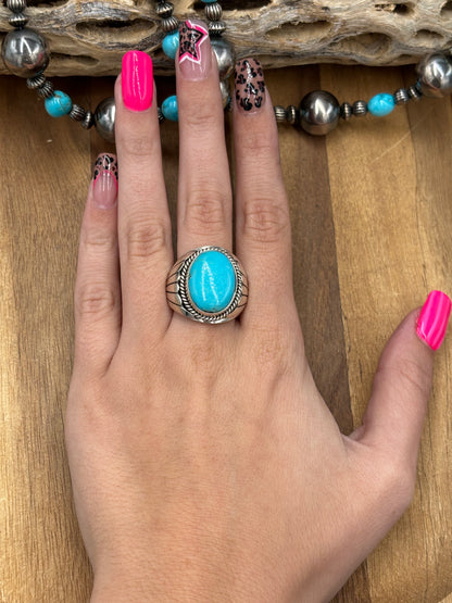 Turquoise #103-21 Ring Size 10.75