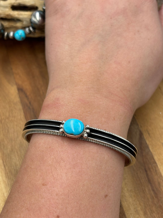 Kingman Cuff #1 by Yazzie, Navajo