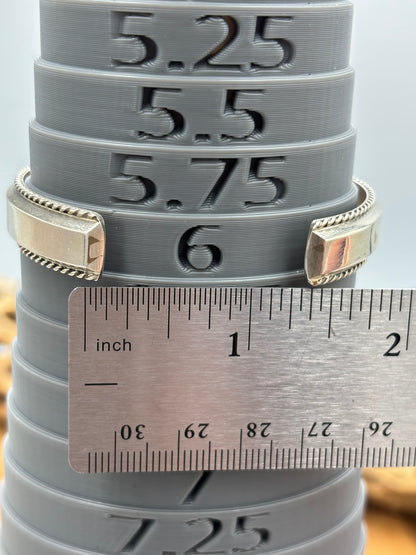 Kingman Inlayed Cuff #1 by Steve Francisco, Navajo