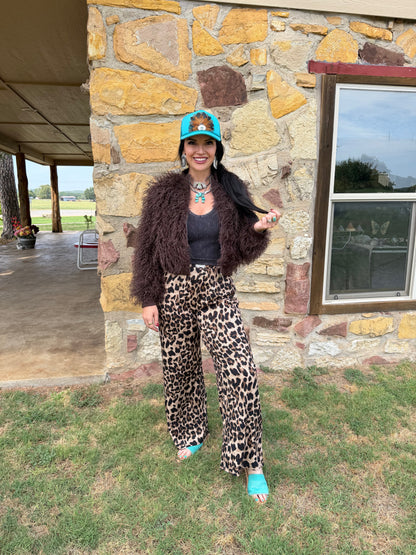 Luxe Cowgirl Faux Fur Jacket