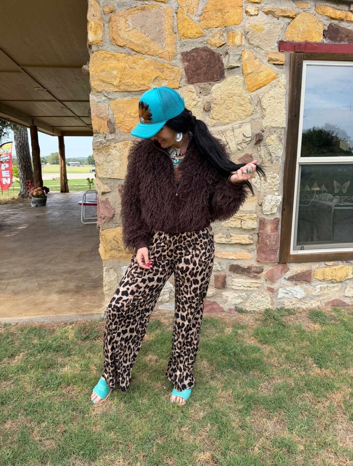 Luxe Cowgirl Faux Fur Jacket