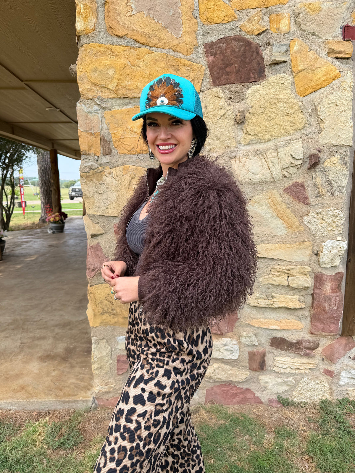 Luxe Cowgirl Faux Fur Jacket