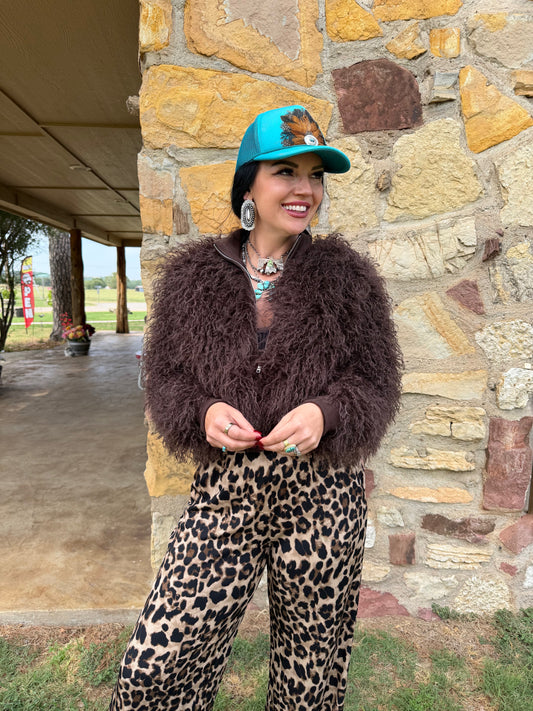 Luxe Cowgirl Faux Fur Jacket