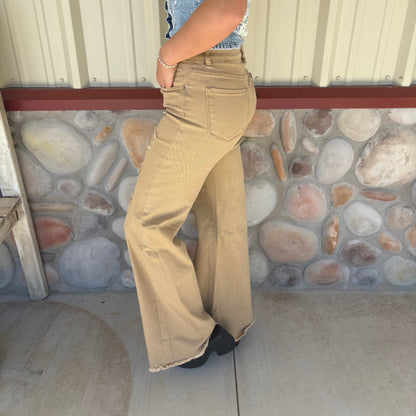 The Mesquite Kickback Distressed Khaki Denim Jeans
