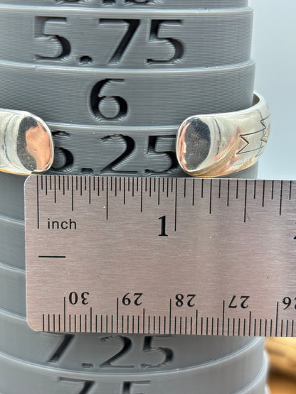 Silver & Turquoise Cuff, Native Made