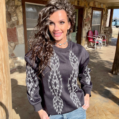 Midnight Mesa Aztec Sweatshirt