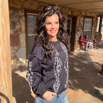 Midnight Mesa Aztec Sweatshirt