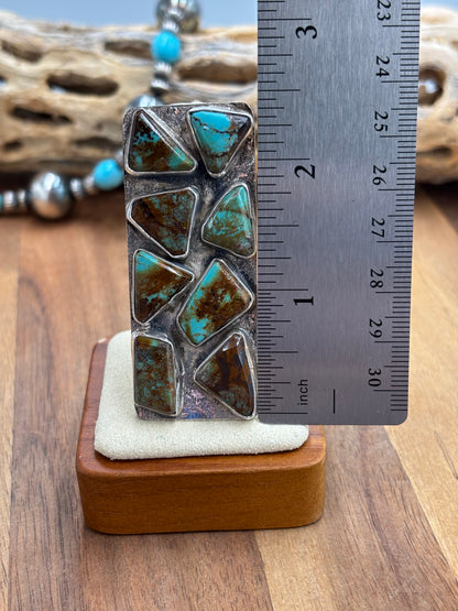 Turquoise Multi Stone Ring size 8 by Jude Candeleria, Navajo