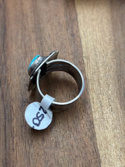 Turquoise Ring size 9 by Randy Billy, Navajo