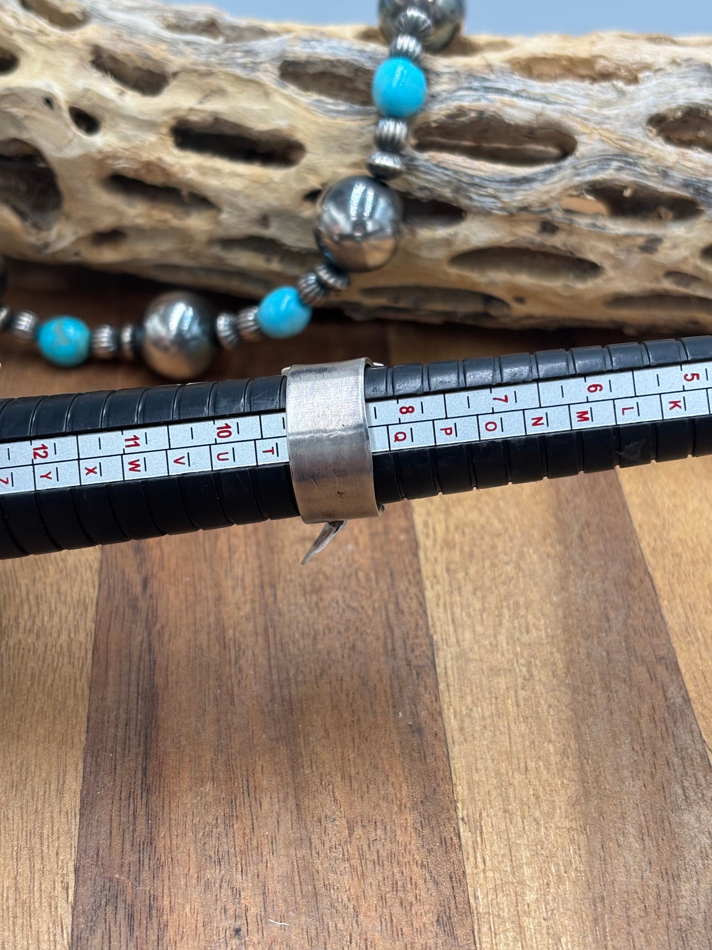 Turquoise Ring size 9 by Randy Billy, Navajo