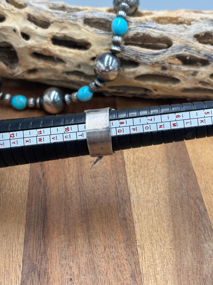Turquoise Ring size 9 by Randy Billy, Navajo