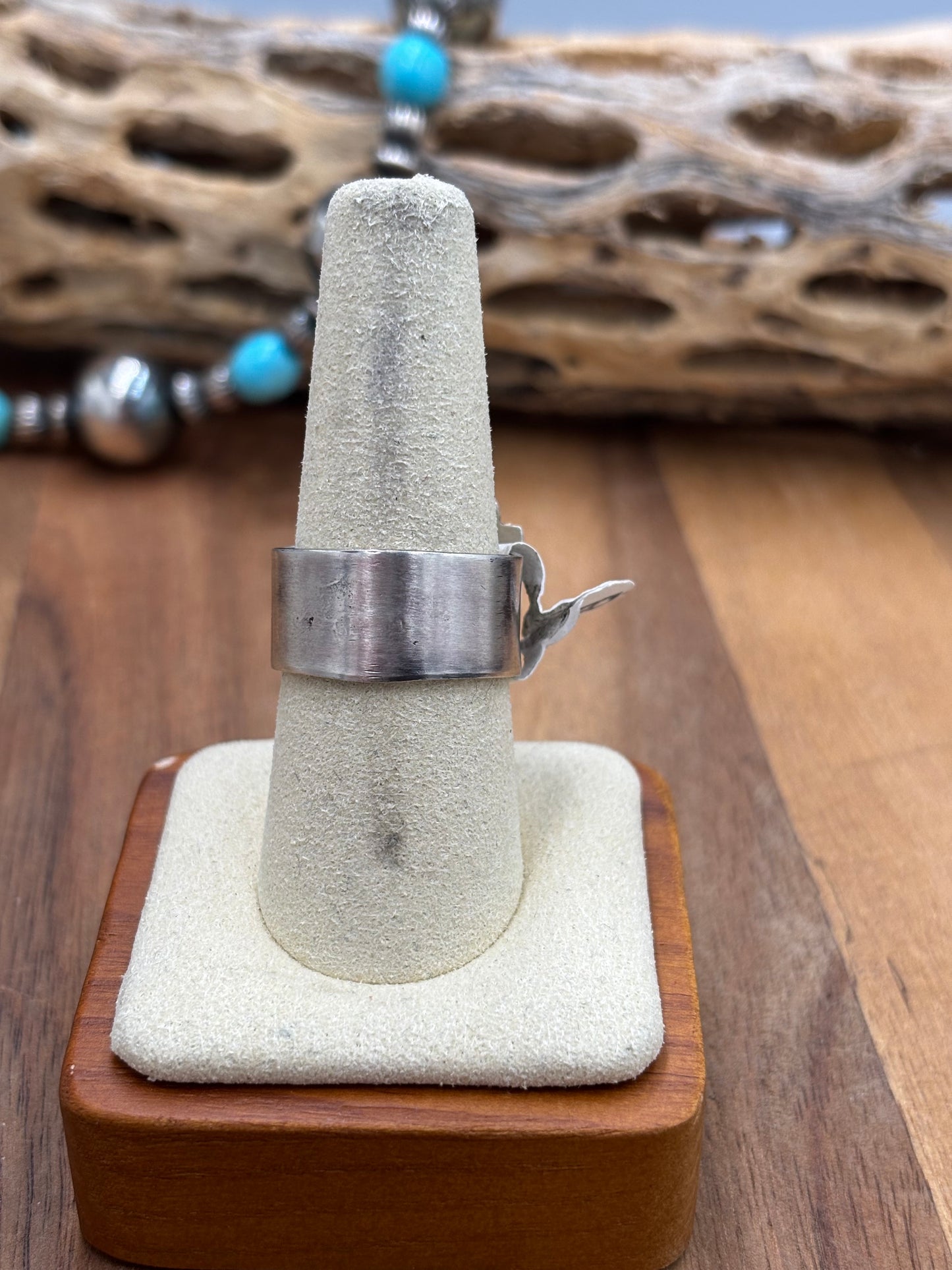 Turquoise Ring size 9 by Randy Billy, Navajo