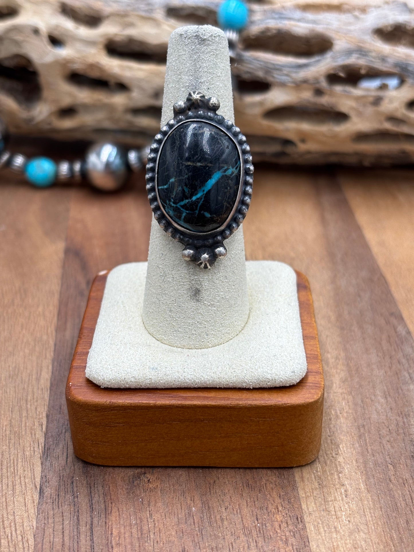 Blue Moon Ring size 7.75  by J Frank, Navajo