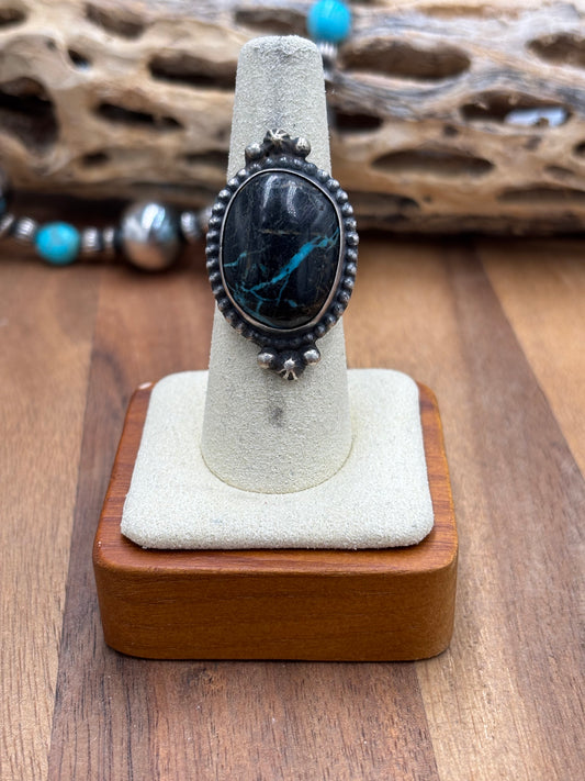 Blue Moon Ring size 7.75  by J Frank, Navajo