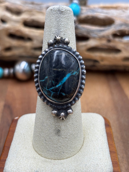 Blue Moon Ring size 7.75  by J Frank, Navajo
