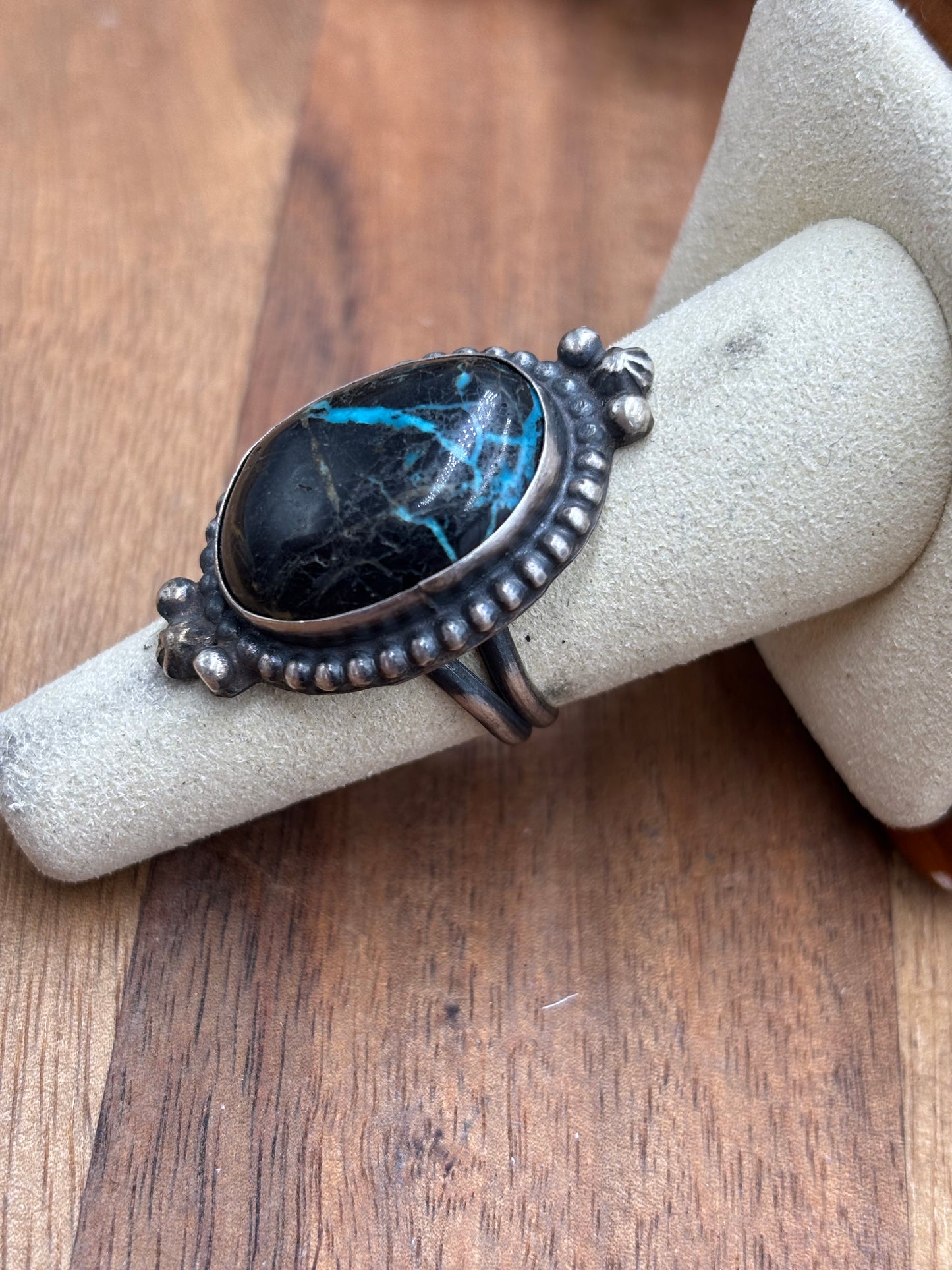 Blue Moon Ring size 7.75  by J Frank, Navajo