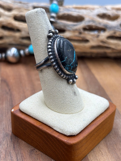 Blue Moon Ring size 7.75  by J Frank, Navajo