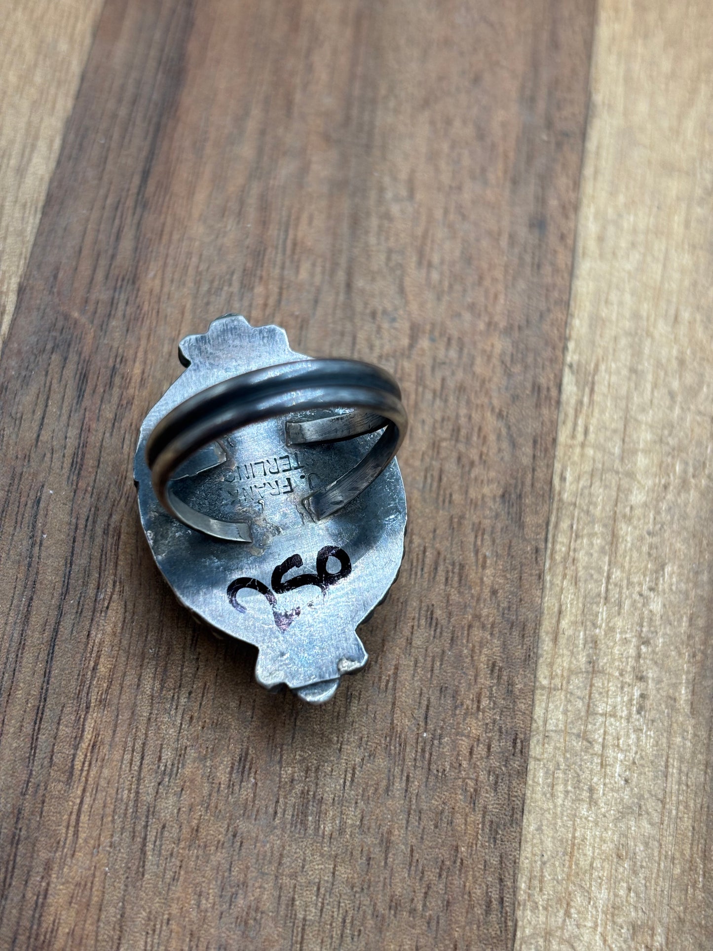 Blue Moon Ring size 7.75  by J Frank, Navajo