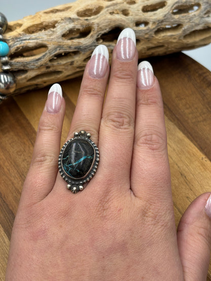 Blue Moon Ring size 7.75  by J Frank, Navajo