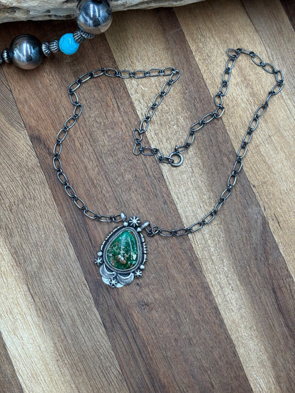 Sonoran Gold Necklace #2 by Daniel Benally, Navajo