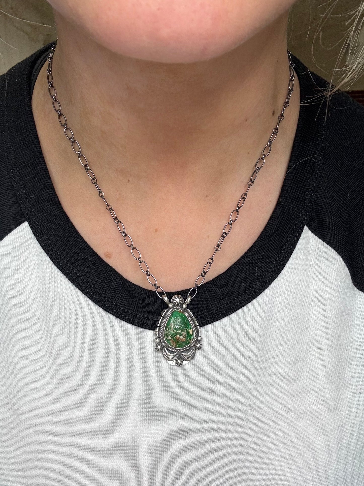 Sonoran Gold Necklace #2 by Daniel Benally, Navajo
